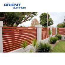 Customized Aluminium Fencing Wood Effect